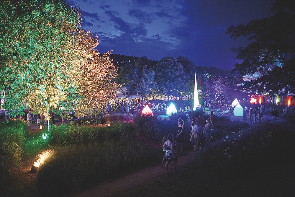 Bild: Lichterfest im Enzauenpark