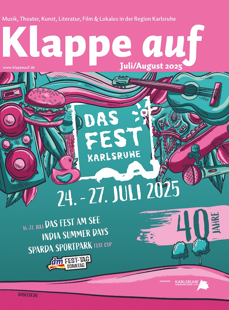Klappeauf Karlsruhe - Ausgabe: Juli August Bild: Juli August